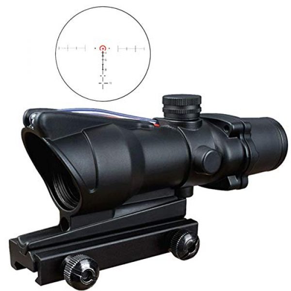 CTOPTIC Rifle Scope 7 CTOPTIC 4x32 Scope Red Horseshoe Reticle Hunting RifleScopes Optic Sight Reticle Real Red Fiber