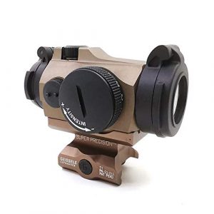KTAIS Rifle Scope 5 KTAIS Tactical Sight 2MOA T2 Sight Illuminated Sniper Red Green Dot Sight with Quick Release Red Dot Scope (Color : DE)