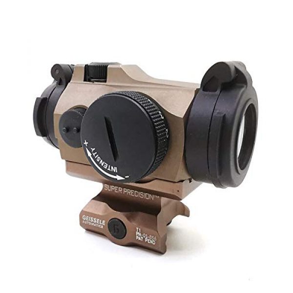 KTAIS Rifle Scope 5 KTAIS Tactical Sight 2MOA T2 Sight Illuminated Sniper Red Green Dot Sight with Quick Release Red Dot Scope (Color : DE)