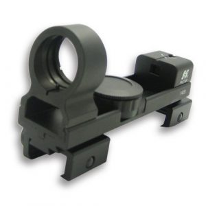 NcSTAR Rifle Scope 1 NcStar 1X25 Red and Green Dot Reflex Sight / Weaver and 3/8" Dovetail Base/Black (DAB)