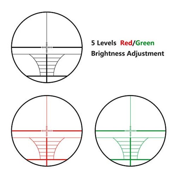 Feyachi Rifle Scope 5 Feyachi RFS-18 Tactical Rifle Scope 3-9x40 Rangefinder Red & Green Illuminated Reticle Optics Hunting Scope 1 Inch Tube