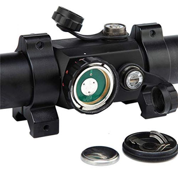 DJym Rifle Scope 5 DJym Non-Magnification Speed Sight Mirror HD Red Dot Aiming Blue Film Shockproof Waterproof Inner Red Dot Sight