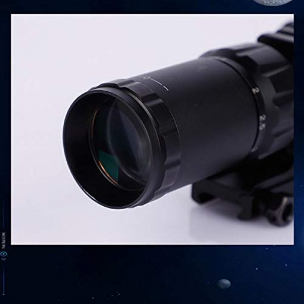 DONGYUCHUN Rifle Scope 6 DONGYUCHUN Sight Holographic Sight 1.5-4/30 Comes with Guide Rail Bracket Sight, red and Green Lights Alternate