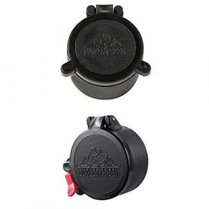 Butler Creek Rifle Scope 1 Butler Creek Flip-Open Scope Cover and Butler Creek Flip-Open Eyepiece Scope Cover, Size 18 (1.7-Inch, 43.2mm)