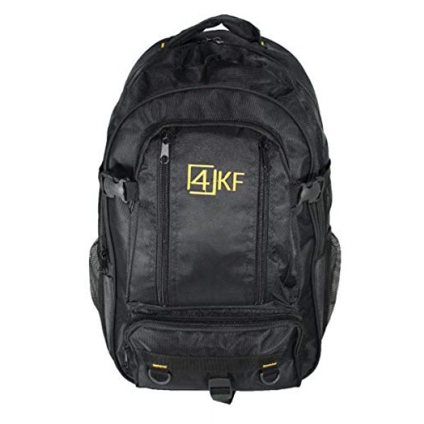 4KF Tactical Backpack 3 Tactical Backpack for Men 4KF Bugout Bag Outdoor Hiking Hunting Backpack Waterproof Survival Gear Military Travel Water Resistant Durable Army Rucksack Assault Pack Black