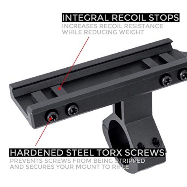 Monstrum Rifle Scope 6 Monstrum 3-9x32 AO Rifle Scope with Illuminated Range Finder Reticle and Parallax Adjustment | ZR250 H-Series Offset Scope Mount | Monstrum Flip Up Lens Cover Set | Bundle