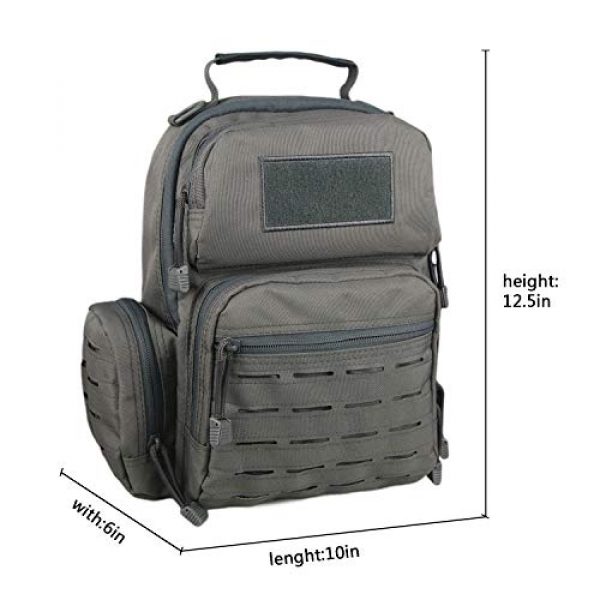 LQArmy Tactical Backpack 5 LQArmy Tactical Sling Bag Day Pack Military Rover Shoulder Backpack Small EDC Molle Assault Range Bags for Everyday Carry Out