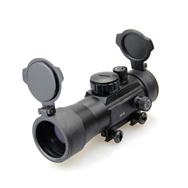 DJym Rifle Scope 1 DJym Used for Hunting Rifle Red Dot Sight, 2X30 HD Blue Film Nitrogen-Filled Waterproof Anti-Fog