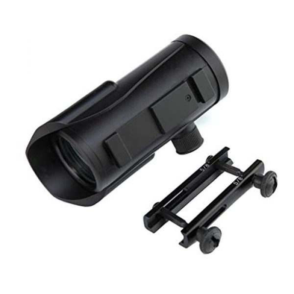 DJym Rifle Scope 2 DJym Tactical Red Dot Scope with Sunshade Used for Hunting Rifles or Air Rifles Scope
