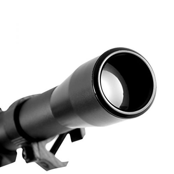 Ultimate Arms Gear Rifle Scope 3 Ultimate Arms Gear Tactical 4x20 Fine Crosshair Reticle 22 .22 Caliber Rifle And Airgun Paintball , Pellet Gun, Crossbow Or Airsoft Compact Scope + Lens Caps + 3/8" Dovetail Mounting Rings