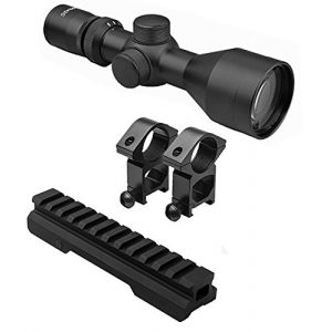 M1Surplus Rifle Scope 1 M1SURPLUS Optics Kit with Tactical 3-9x40 Compact Rifle Scope + Rings and Picatinny Mount Fits Mossberg MMR Remington Model 597 Ruger SR22 Rifles