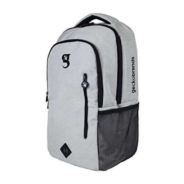 geckobrands Tactical Backpack 3 geckobrands Ambition Backpack " School/Work Backpack, Light Grey