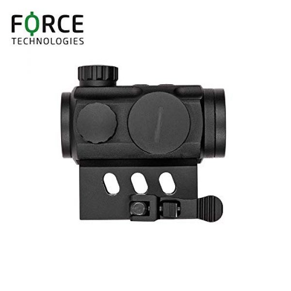 NANA Rifle Scope 3 Force Technologies Red Dot Sight RDS-21, 4 MOA, Matte Black, with QD-Mount for Weaver/Picatinny
