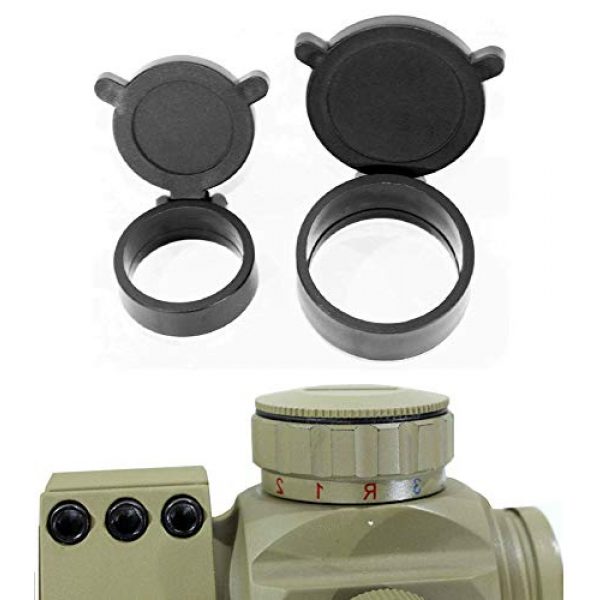 Ahlmanstr Rifle Scope 6 Ahlmanstr Micro Rifle Scope 1x30 Blue Green Red Dot Sight with Cantilever Mount Fits Weaver Rails for Hunting Shooting Range Outdoors Tan Color