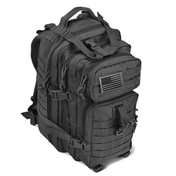 REEBOW GEAR Tactical Backpack 2 REEBOW G Military Tactical Backpack,Small Molle Assault Pack Army Bug Bag Backpacks Rucksack Daypack with Tactical US Flag Patch Black
