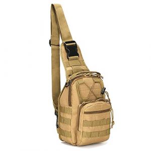 LBlanco Tactical Backpack 1 LBlanco Tactical Shoulder Sling Bag Small Outdoor Chest Pack for Men Traveling, Trekking, Camping, Rover Sling Daypack "