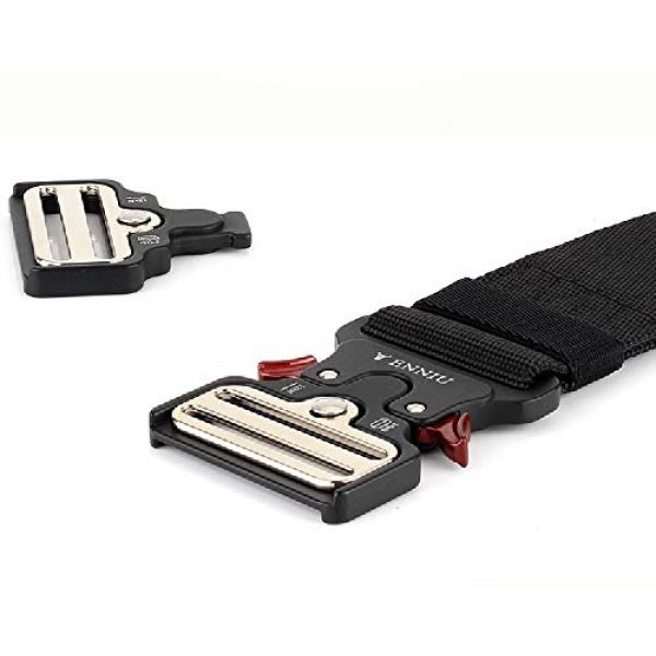 FEIKCOR Tactical Belt 3 FEIKCOR Tactical Belt 1.9" Heavy Duty Waist Belt Quick-Release Military Style Shooters Nylon Belts with Metal Buckle