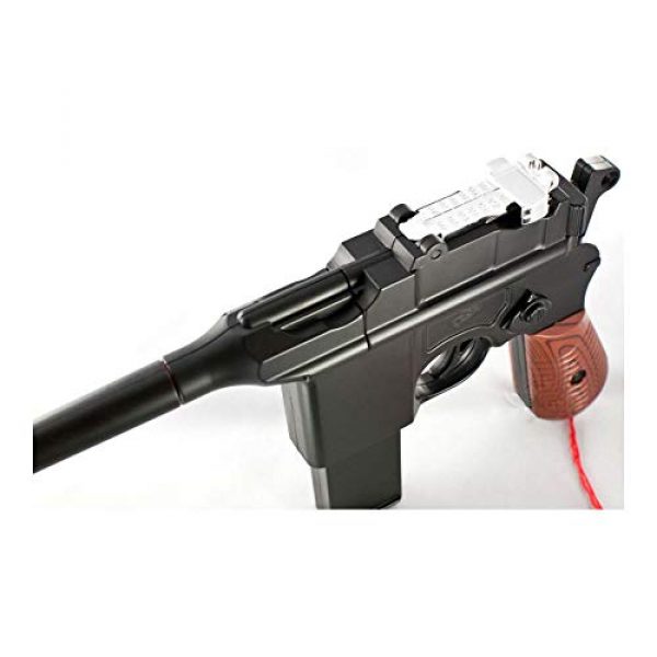 MilSim Airsoft Pistol 3 New WW2 MAUSER BROOMHANDLE C96 German Airsoft Spring Hand Gun Pistol w/ 6mm BB