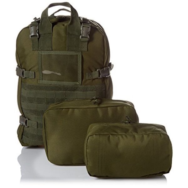 Stomp Medical Kit Tactical Backpack 5 Stomp Medical Kit Fully Stocked First Aid Backpack, OD Green