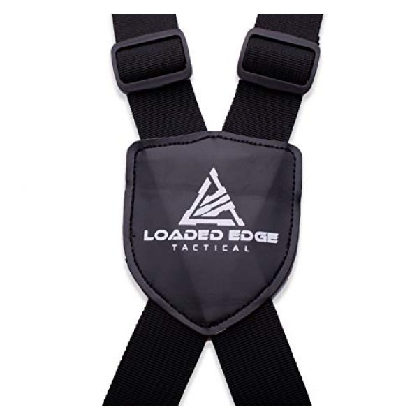 Loaded Edge Tactical Belt 2 Loaded Edge Tactical Duty Belt Harness Suspenders - Duty Belt Harness Police Black Suspender - Tool Belt Support - U.S. Military Veteran Owned Company