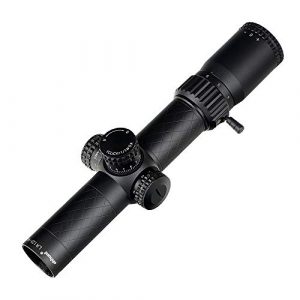 ohhunt Rifle Scope 1 ohhunt LR 1.25-9X28 IR Compact Riflescopes 35mm Tube Red Illuminated Glass Etched Reticle with Mount Scope