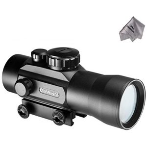 BARSKA Rifle Scope 1 2x30 Red Dot Scope AC11090 with Chanasya Polish Cloth Bundle