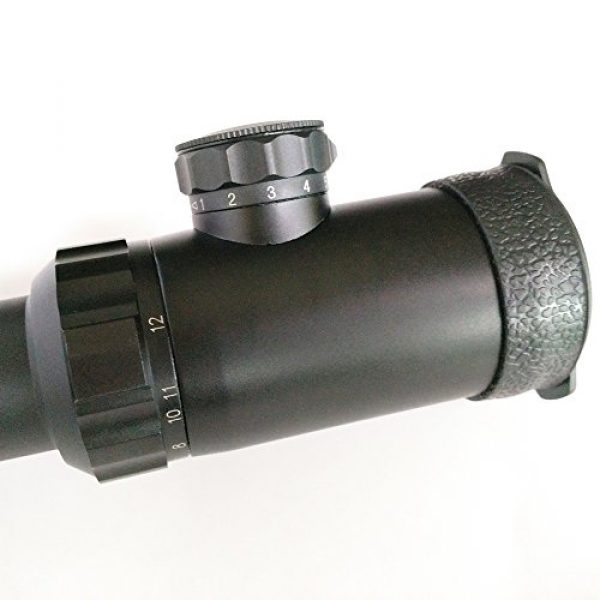 SECOZOOM Rifle Scope 3 1-12x30mm Mil Dot Shooting Scopes 12x Zoom Optical Sight Hunting for Strong Fireguns, Shoc-proofed