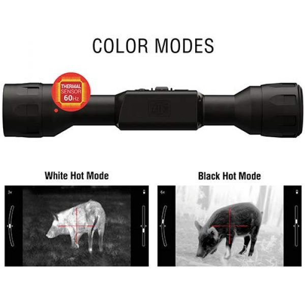 ATN Rifle Scope 3 ATN Thermal Rifle Scope w/10+hrs Battery & Ultra-Low Power Consumption, Black