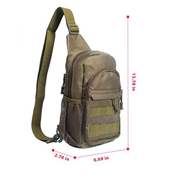Saigain Tactical Backpack 2 Saigain Men's Tactica Small Sling Backpacks Chest Shoulder Bag Molle Casual with USB Charging for Outdoor Hiking Camping