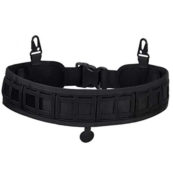 Outdoor Base Tactical Belt 2 Outdoor Base Tactical Battle Belt Padded Patrol Molle Belts Adjustable Wasit for Airsoft Combat Hunting Paintball