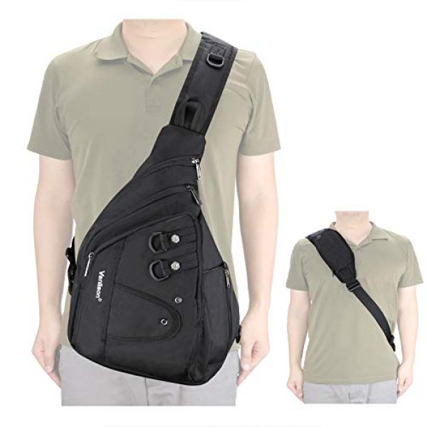 Vanlison Tactical Backpack 2 Vanlison Large Sling Bag Chest Shoulder Bag Purse Backpack Crossbody Bags for Men Women