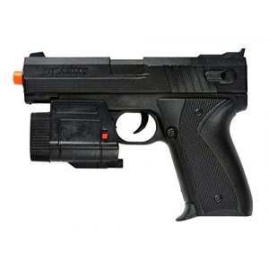 UKARMS Airsoft Pistol 1 UKARMS 666AF Spring Pistol w/Tactical Flashlight Black Finish FPS 120