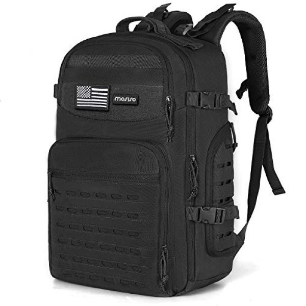 MOSISO Tactical Backpack 1 MOSISO Tactical Backpack, 3 Day Molle Rucksack Hiking Daypack Men Shoulder Bag