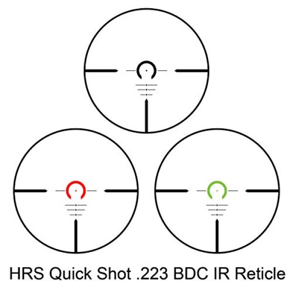 BARSKA Rifle Scope 4 BARSKA New Rifle Scope Red/Green Illuminated (1-4x24mm)
