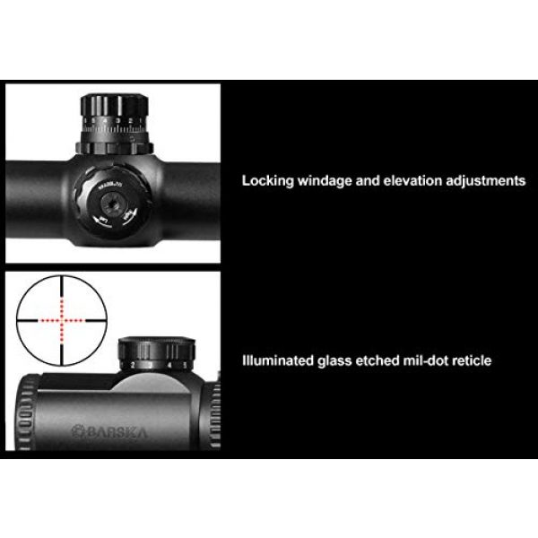 BARSKA Rifle Scope 2 BARSKA 3.5-10x40 SWAT Tactical 30-mm IR Mil-Dot Riflescope
