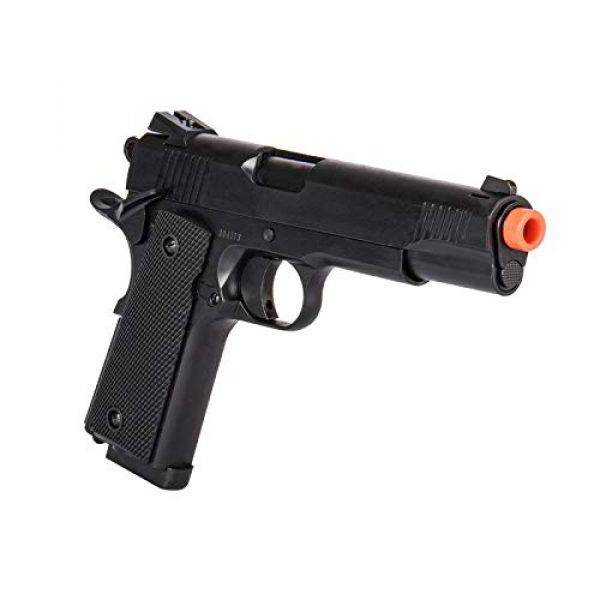 Lancer Tactical Airsoft Pistol 6 Lancer Tactical Double Bell Gas Blowback CQB 1911 Airsoft Pistol Black