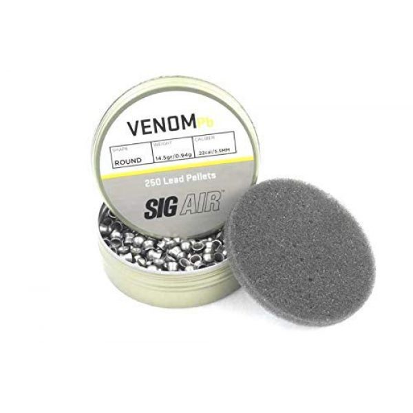 Venus Air Gun Accessory 4 Sig Venom Lead Pellet .22 Cal 14.5gr 2x250ct and Virtus Airrifle Combo Kit .22cal 30rd 3 Extra Belts Bundle (for Virtus .22 Cal Only) | NOT for MCX/MPX .177