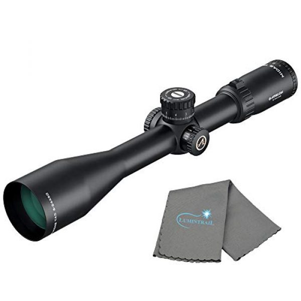 Athlon Rifle Scope 1 Athlon Optics Midas Tac Rifle Scope 6-24x50 MOA Reticle Bundle with a Lumintrail Cleaning Cloth