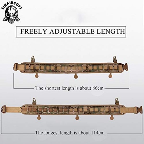 SINAIRSOFT Tactical Belt 4 SINAIRSOFT Tactical Belt Multi-Purpose Molle Battle Belt 1000D Nylon Airsoft Belt