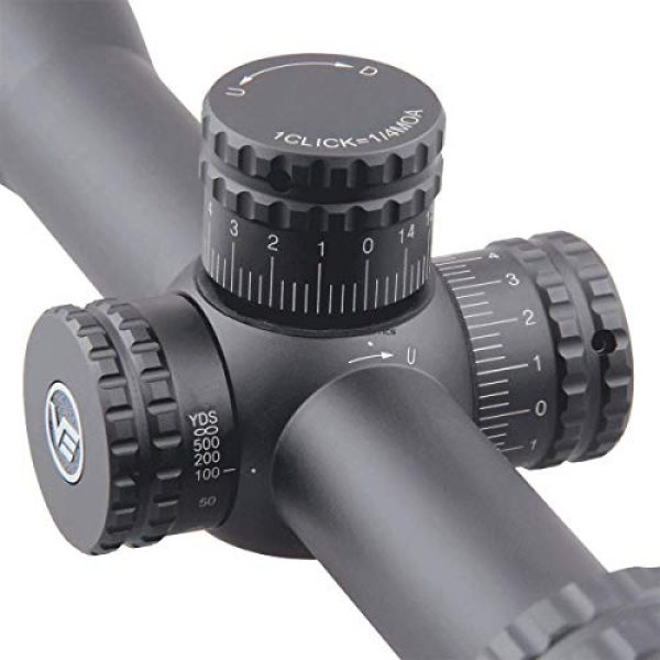 Vector Optics Rifle Scope 2 Vector Optics 6-24x50 Rifle Scope Second Focal Plane SFP Rifle Scope with Illuminated BDC Reticle,1 Inch Tube and Parallax Adjustment