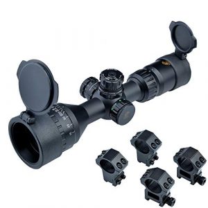 Eagle Eye Rifle Scope 1 Eagle Eye Rifle Scope 3-9x42 AOEG R/G Turrets with Lock and Reset Compact Tactical Scope Etched Glass Mil Dot Riflescope with 2 Kinds of Mounts