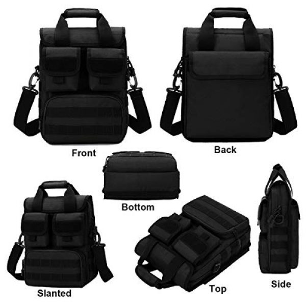 BraveHawk OUTDOORS Tactical Backpack 2 BraveHawk OUTDOORS Tactical Briefcase Messenger Bag, 800D Military Nylon Oxford Laptop Crossbody Shoulder Bag Handbag Daypack