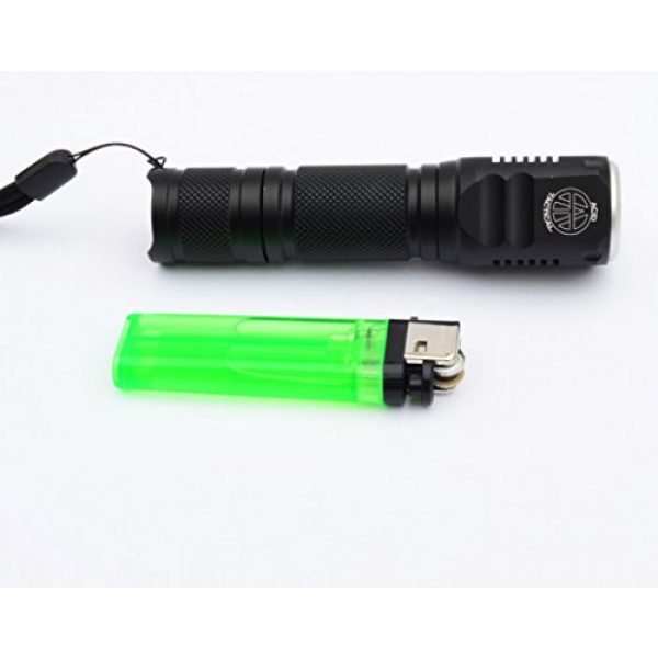 Acid Tactical Flashlight 7 Acid Tactical Compact LED Rifle Shotgun Flashlight 800 Lumens with Picatinny Mount, Battery, Pressure Switch kit