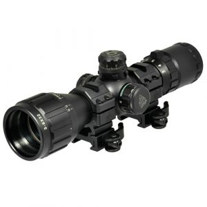 UTG Rifle Scope 1 UTG 3-9X32 1" BugBuster Scope, AO, RGB Mil-dot, QD Rings