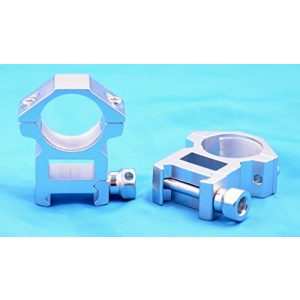 Hammers Rifle Scope Ring 1 Hammers 1inch 1" See Thru Weaver Tall High Rifle Scope Ring Set Silver Chrome