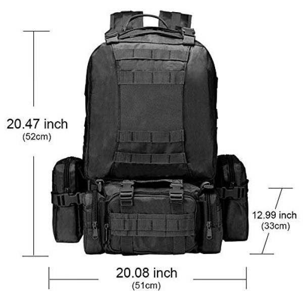 CVLIFE Tactical Backpack 2 CVLIFE Military Tactical Backpack Army Assault Pack Built-up Molle Bag Rucksack
