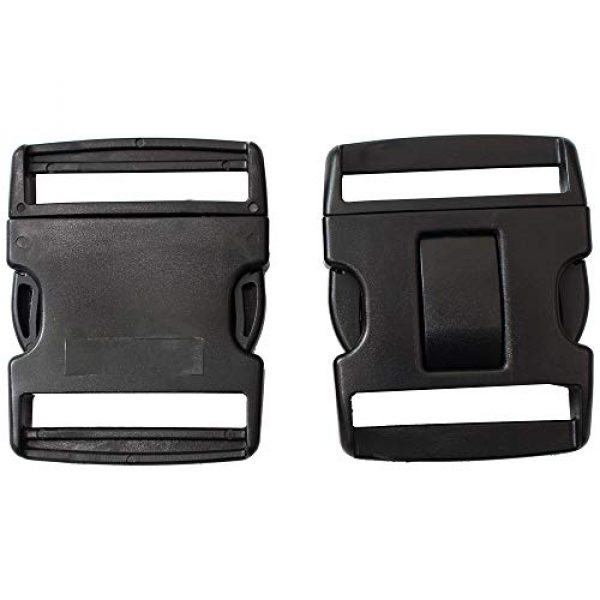 LytHarvest Tactical Belt 3 LytHarvest 2.25" Tri-Release Buckle Set, Replacement Buckle System for 2-1/4in Duty Belt, 2-Pack, Black