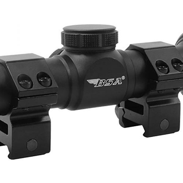 BSA Optics Rifle Scope 4 BSA Optics Optix Hunting Rifle Scope Series 4-12 X 40 with BDC-8 Reticle