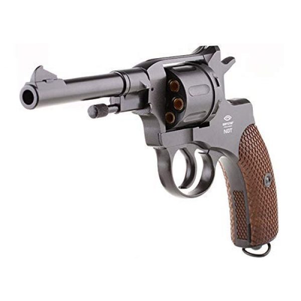 Nagant Air Pistol 3 Nagant Gletcher NGT F CO2 BB Revolver, Black air pistol