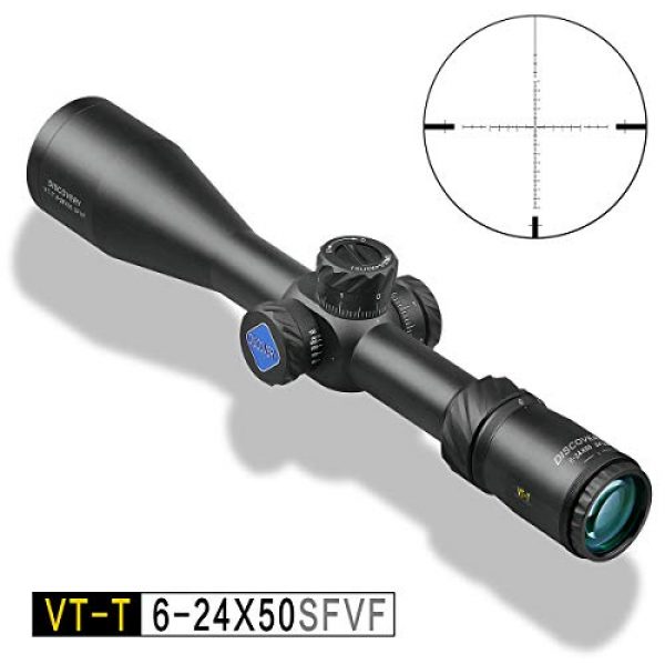 ApexHorizon Rifle Scope 1 ApexHorizon VT-T 6-24X50 SFVF Rifle Scope,Sniper Hunting Optics Crosshair Gun Scopes with Phone Adapter